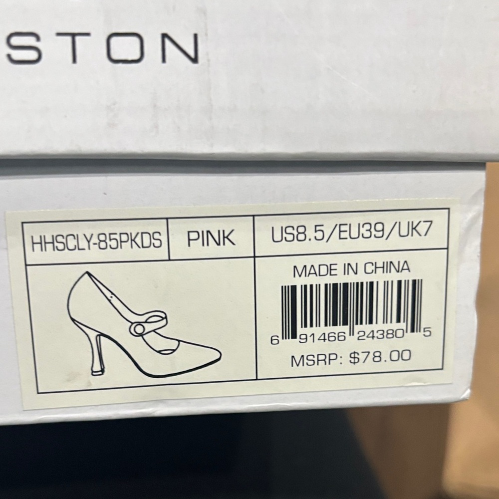 NIB H by Halston Women's Fuschia Pink Vegan Suede Heels - Picture 8 of 8
